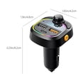 thumbnail image 3 of Dvkptbk Car Bluetooth MP3 Player Multifunctional Car Charger FM Transmitter Car Charger Fast Charging, 3 of 6