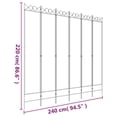 thumbnail image 4 of vidaXL 6-Panel Room Divider White 240x220 cm Fabric, 4 of 5