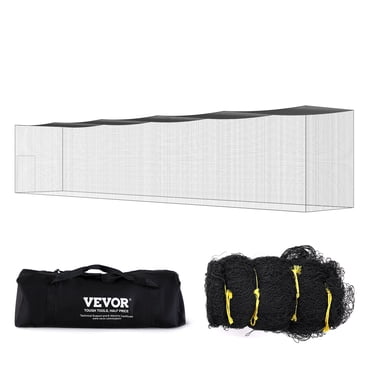 VEVOR Filet de Frappe pour Baseball, Filet Professionnel de Softball et de Baseball pour Frapper et s'Entraîner, Filet de Cage de Lancer Portable pour la Pratique avec Porte et Sac de Transport