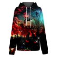 thumbnail image 4 of MesaSe Halloween Femmes de la Mode Quotidienne Polyvalent Décontracté Sweat à Manches Longues Imprimé Top Sweat-Shirt, 4 of 5