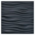 thumbnail image 1 of Art3d Panneau Mural Texturé en PVC 3D, Noir, 19.7 Pouces x 19.7 Pouces (12 Pack), 1 of 10