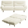 thumbnail image 2 of Homall Canapé-lit Futon avec Dossier Réglable et Accoudoirs Réglables sur Cinq Positions, Idéal pour les Petits Espaces comme le Salon Ou le Bureau., 2 of 7