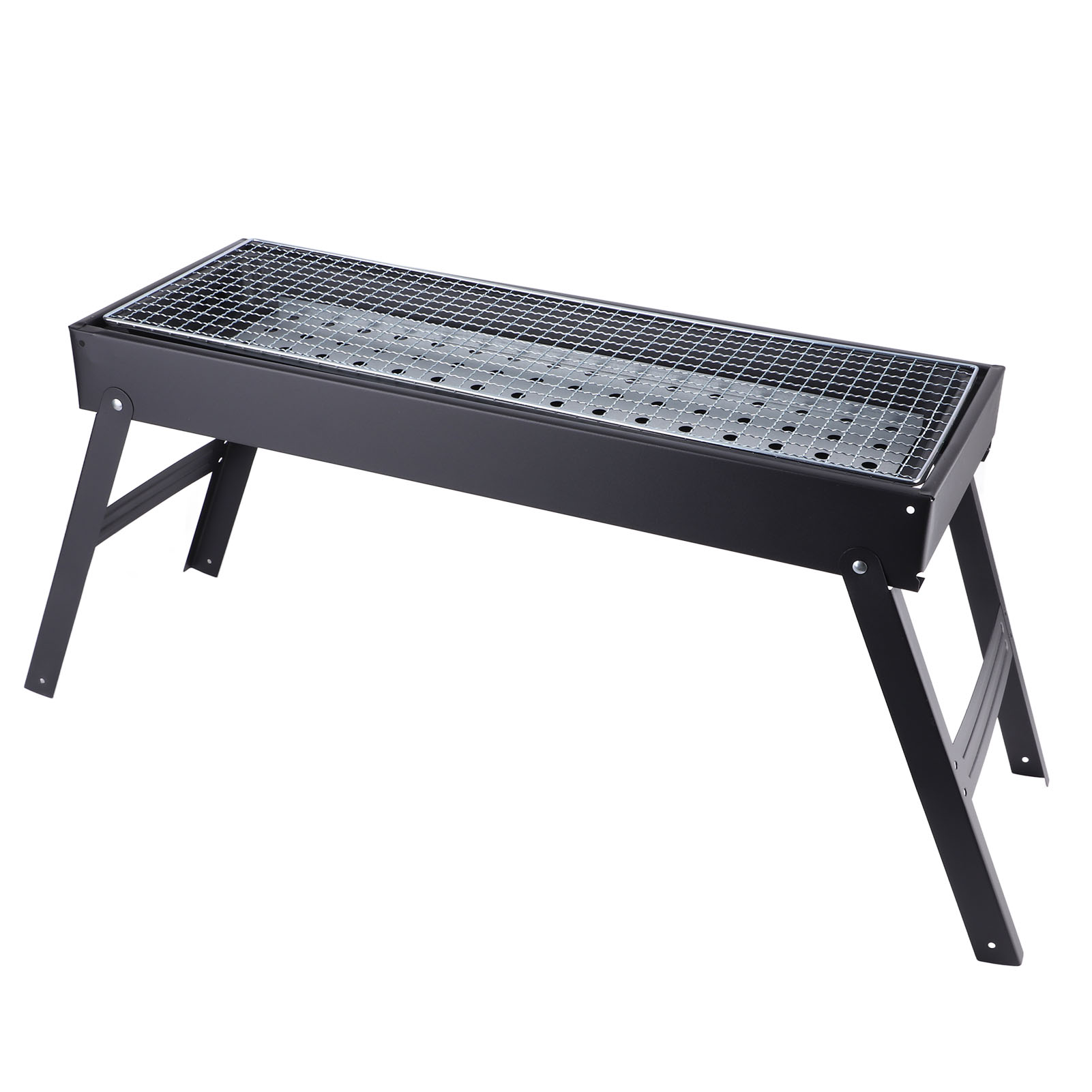 Barbecue Grill, résistant à la chaleur détachable pliable pliable portable BBQ BBQ Grill Multi Vent Conception pour pique-nique pour le voyage