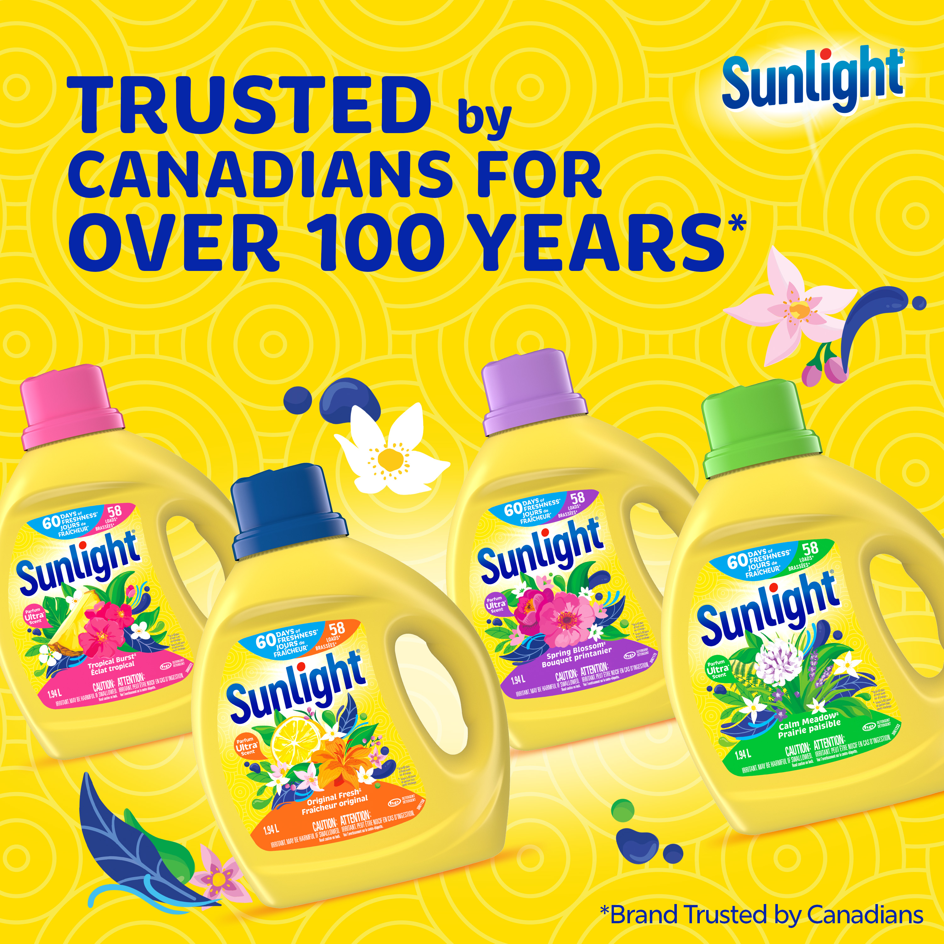 Sunlight® Original Fresh – Liquid Detergent 1.94L, 58 Wash Loads