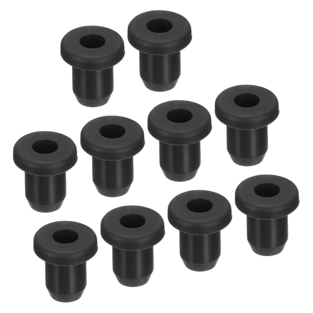 Unique Bargains Rubber Grommet Mount Dia 15/64' (6mm) Round T Type for Wire Protection 10 Pack