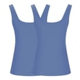 thumbnail image 4 of Plebaso 2 Pack Ribbed Tank Tops for Women Spaghetti Strap Slim Tops Scoop Neck Sleeveless Summer Tops, 4 of 4