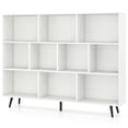 thumbnail image 1 of Costway 10 Cube 55" Bookcase with 5 Metal Legs 2 Anti-tip Devices Display Cabinet Rack, 1 of 10