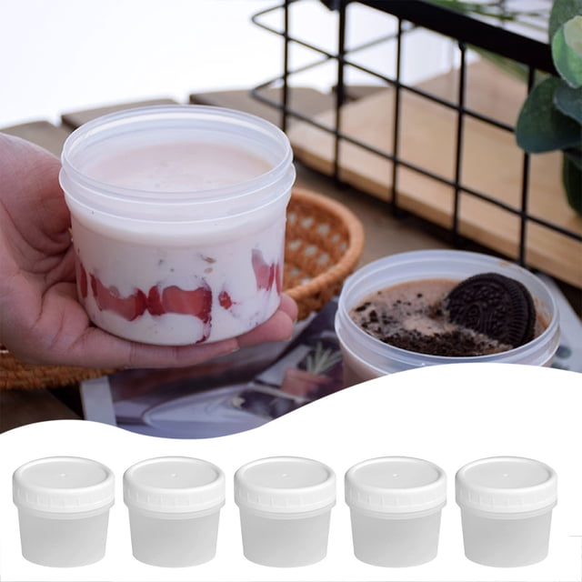 Dvkptbk 5 PCS Clear Pudding Glass Drinking Glass Ice Cream Cup 5.4 Ozthe Tasting Bowl Glass Water Glass A Great Hostess Gift or A New Homeowner Ice Cream Mix Drinkware Home Essentials