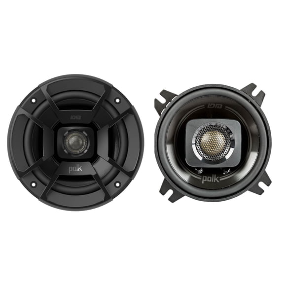 Polk Audio DB402 4 Inch 135W 2 Way Car/Marine ATV Stereo Speakers, Black