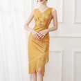 thumbnail image 3 of UPPADA Robe de Cocktail pour Femmes à Manches Longues Robe d'Invitée de Mariage Fente Latérale Jolie Robe Formelle Évasée Taille Haute Robe de Fête Robe de Bal Robe de Cocktail Liquidation en Liquidation, 3 of 6