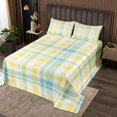thumbnail image 2 of Erosebridal Colorful Checkerd Quilt Sets for Queen Size Bed, Geometric Plaid Bed Set 3-Piece, 2 of 5
