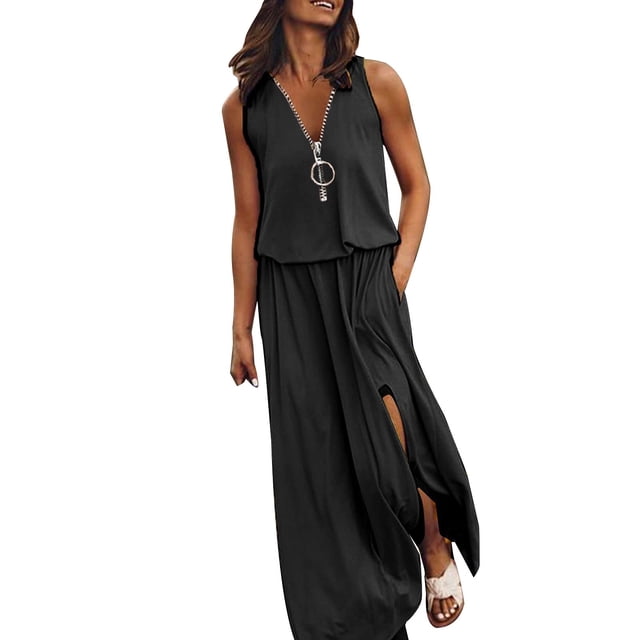 Ketyyh-chn99 Robes pour Femmes Femme Élégante Robe de Soirée Combinaisons Manche à Volants Shorts Robe Courte Noir,4TG