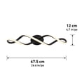 thumbnail image 3 of Artika Swirl Modern LED Bathroom Vanity Light Fixture, Black, 3 of 8