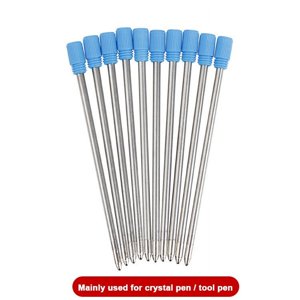Shldybc Replaceable Recharges de stylo à bille, outils d'écriture Stylo à billes Accessoires de stylo avec renouvellement de métal Stylos de bille étudiant Refill10ml