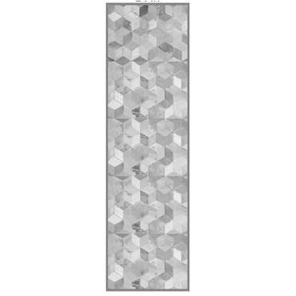 Tapis de couloir géométrique Home Decor Inc. – 61 x 152 cm, gris. Moderne et durable, il apportera une touche d'élégance à vos couloirs, entrées et espaces intérieurs. Convient à tous les âges.
