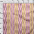 thumbnail image 2 of Tissu Imprimé Géométrique à Rayures et à Chevrons en Voile de Coton Bio 1 Yard 42 Inch Wide, 2 of 4