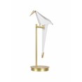 thumbnail image 3 of ORIGAMI TABLE LAMP<br>PVC + Iron Material<br><br>Gold Metal with white shade, 3 of 3