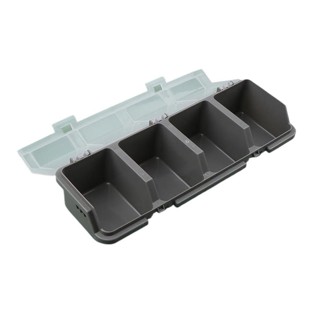 6 Pcs Bacs de Rangement à Vis avec Couvercles, Boîte Organisatrice Empilable en Plastique pour Quincaillerie pour l'Organisation des Ongles de Garage et des Outils