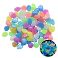 thumbnail image 1 of 100Pcs Solar Glow Rocks Luminous Cobblestones Luminous Pebbles for Garden Pond Path Lawn Yard Fish Tank Decoration, 1 of 10