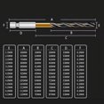 thumbnail image 2 of 1 Pcs HSS High Speed Steel Titanium Coated Drill Bit Set 1/4 Hex Shank 1.5mm, 2 of 9