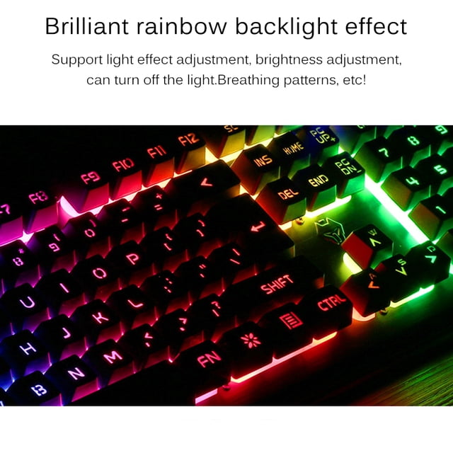Ensemble de Clavier, Souris et Écouteurs de Jeu, Touches Mécaniques de Jeu Réelles