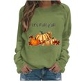 thumbnail image 1 of Pisexur Chandail de l\'Action de Grâce Orange à Col Rond Chandails Mode à Motif de Citrouille Chandails Grateful Blessed Chandail d'Automne Chandail à Manches Longues Chandail à Enfiler Hauts pour Femmes, 1 of 3