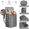 thumbnail image 4 of Retro Plaid Insulated Backpack Cooler - 20L High-Capacity Leakproof Lunch Bag for Outdoor, Travel & Work, 4 of 5