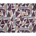 thumbnail image 4 of oneOone Tissu Lycra Polyester Triangle & Ligne Géométrique Tissu de Décor Imprimé BTY 56 Pouces de Large, 4 of 4