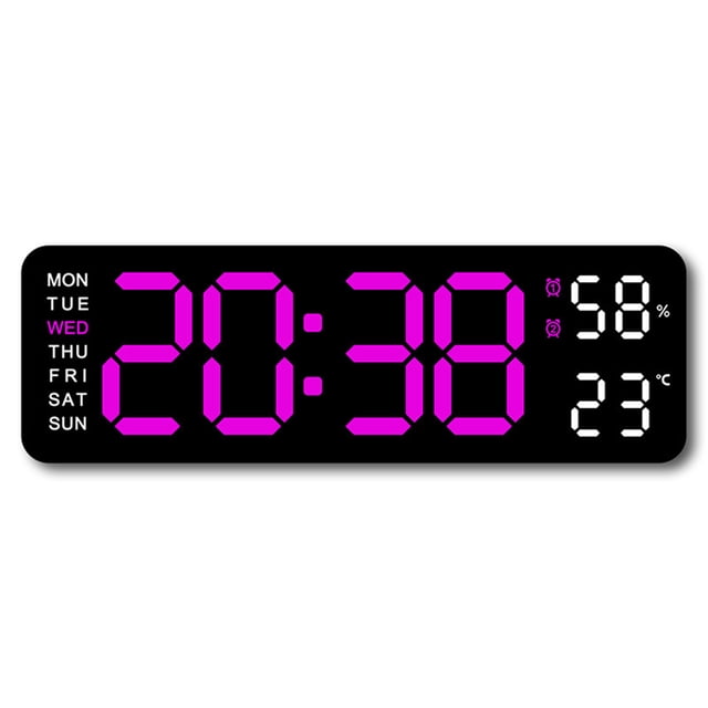 pitrice Multifunctional Living Room Wall Clock Adjustable Brightness 6. Summer Time Style 6