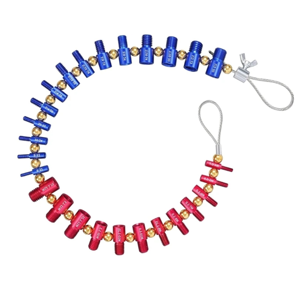 Nut and Bolt Thread Tester Removable Bolt and Nut Size Gauge Nut Thread Identifier,1pcs x thread gauge