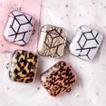 thumbnail image 1 of Étui de Protection pour Écouteurs Bluetooth à Motif Marbre Léopard pour AirPods, 1 of 8