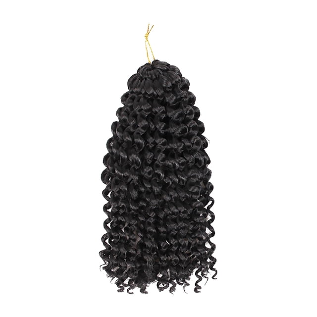 Perruques pour Tresses Crochet Extension de Cheveux Torsadés Noirs Cheveux Synthétiques