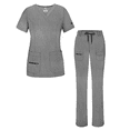 thumbnail image 1 of Adar Pro Heather Breakthrough Plus Ensemble de Sarrau pour Femmes - Haut à Col en V Amélioré et Pantalon à Multiples Poches, 1 of 7