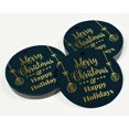 thumbnail image 3 of Inkdotpot Gold Foil Paper Hang Tags Merry Christmas & Happy Holiday Favor Tags 100 Pieces, 3 of 6