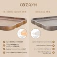 thumbnail image 3 of COZAYH Table Basse Rustique de Style Ferme avec Plateau Supérieur et Tablette de Rangement, Naturel/blanc, 3 of 12