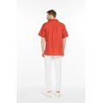 thumbnail image 3 of Hawaii Hangover Chemise Hawaïenne Aloha pour Homme en Coton Premium Orchid Paradise Rouge 3TG, 3 of 5