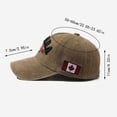 thumbnail image 3 of LILELIS Canada Baseball Cap Canada Day Embroidered Maple Leaf Flag Adjustable Hat Navy One Size, 3 of 8