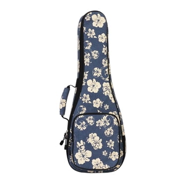 Ukelele Carry Case, 10mm Thick Padded Shoulder Bags, Ukelele Concert Gig Bags Protection Backpack with Adjustable Straps Waterproof 26inch Blue