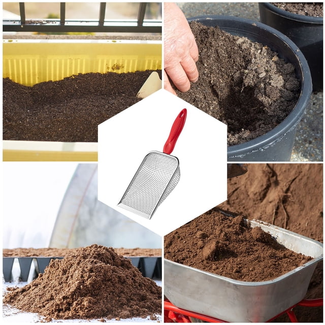 Summer Savings Clearance! Gspmoly Portable Garden Sieve with Stainless Steel Handle for Garden Planting Compost and Sand Screening Tool Summer Savings Clearance