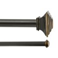 thumbnail image 2 of Kenney KN85064 Tringle à Rideaux Double de Style Mission, 66 Pouces-120 Pouces, Bronze Huilé, 2 of 4