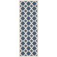 thumbnail image 1 of Safavieh Courtyard Navy Indoor Outdoor Rug - Runner 2'3" x 12', 1 of 4