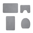 thumbnail image 2 of 2025-2026 Memory Foam Bath Mat Set, Bathroom Rugs For 4 Pcs Toilet Mats Universal Soft Comfortable Water Absorption Non-Slip Thick Machine Washable Easier To Dry Dark Clearance, 2 of 7