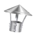 thumbnail image 4 of Luzkey 12inch Cône Bouchon de Cheminée en Acier Inoxydable avec Boulons Vis Coupe-Vent Rond Imperméable Accessoire Durable Cheminée Conduit de Cheminée Garde, 4 of 8
