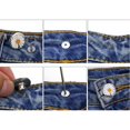 thumbnail image 4 of 12 7mm Metal Snap Jeans Buttons Replacement Repair Studs w/Screwdriver No Sewing Copper Glossy, 4 of 7