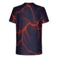 thumbnail image 4 of Qertyioot Hommes Imprimer Manches Courtes Col Rond T-shirt Casual Mode Manches Courtes Dégagement, 4 of 5
