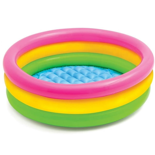 CUITING Rainbow-Colored Inflatable Swimming Pool for Babies & Kids - 60/90/120 cm Diameter - PVC Material - Perfect for Safe Fun Water Play Indoors or Outdoors