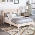thumbnail image 4 of Costway Full Size Upholstered Bed Frame with Elastic Pockets Mattress Foundation Beige, 4 of 10