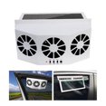 thumbnail image 1 of Car Ventilator 3 Cooler Fans Solar-powered Cooling Vent Exhaust Portable Safe Auto Fan, 1 of 5