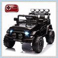thumbnail image 1 of 12V Kids Ride On Truck with Remote Control, LED Lights, Music, Spring Suspension, 3 Speeds, Treaded Tires, Battery Powered Electric Car Toy for Kids, 1 of 7