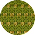 thumbnail image 1 of Ahgly Tapis Rond Lavable en Machine Intérieur Transitionnel Vert Pistache, 7 Pieds Rond, 1 of 7